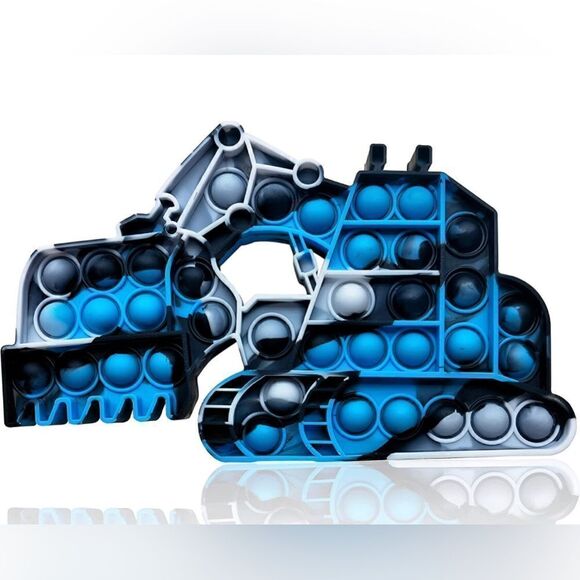 Pop Bubble Fidget-Anxiety Stress Reliever Silicone Excavator Sensory Toy 2 for 1 - Picture 1 of 7